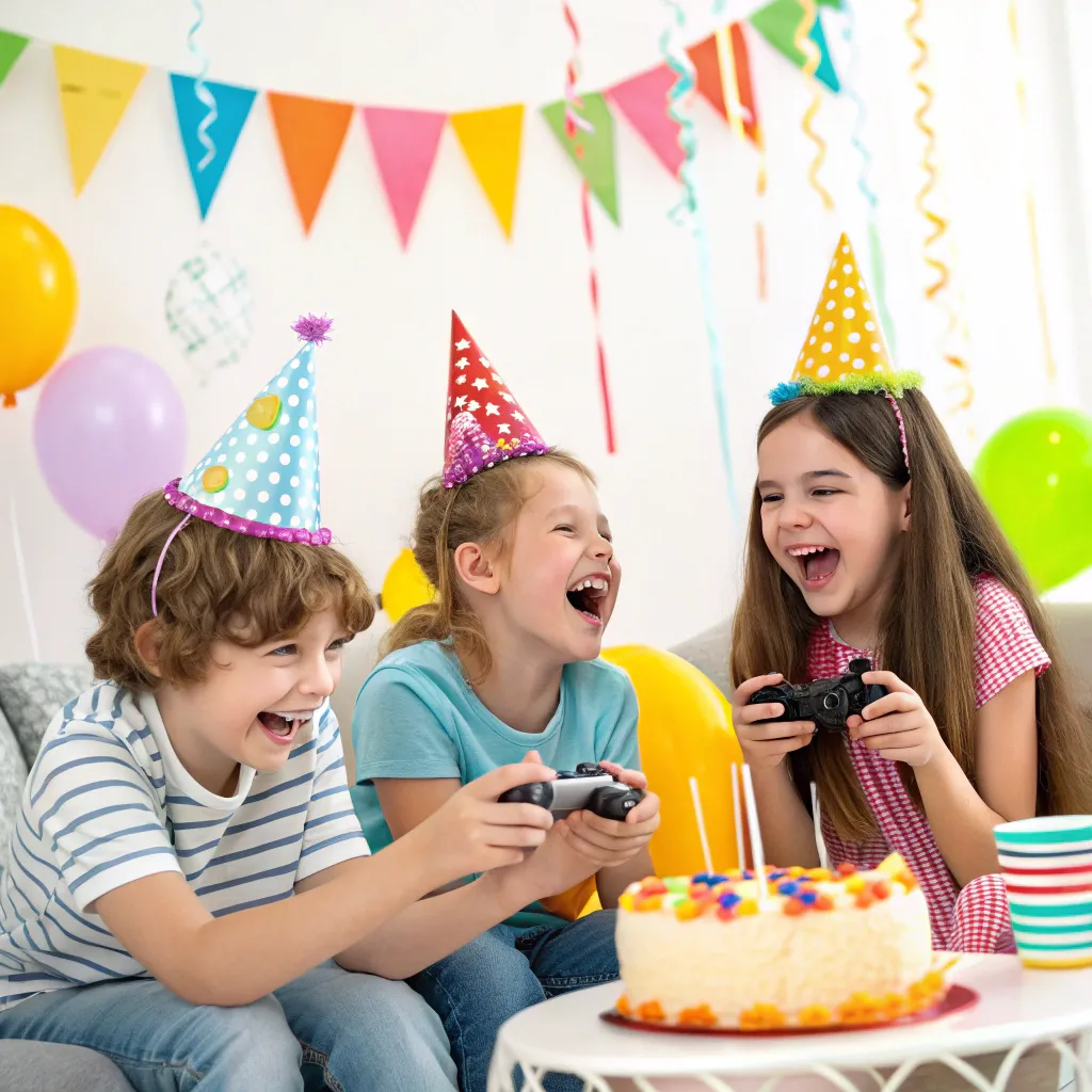 Kids enjoying a birthday party
